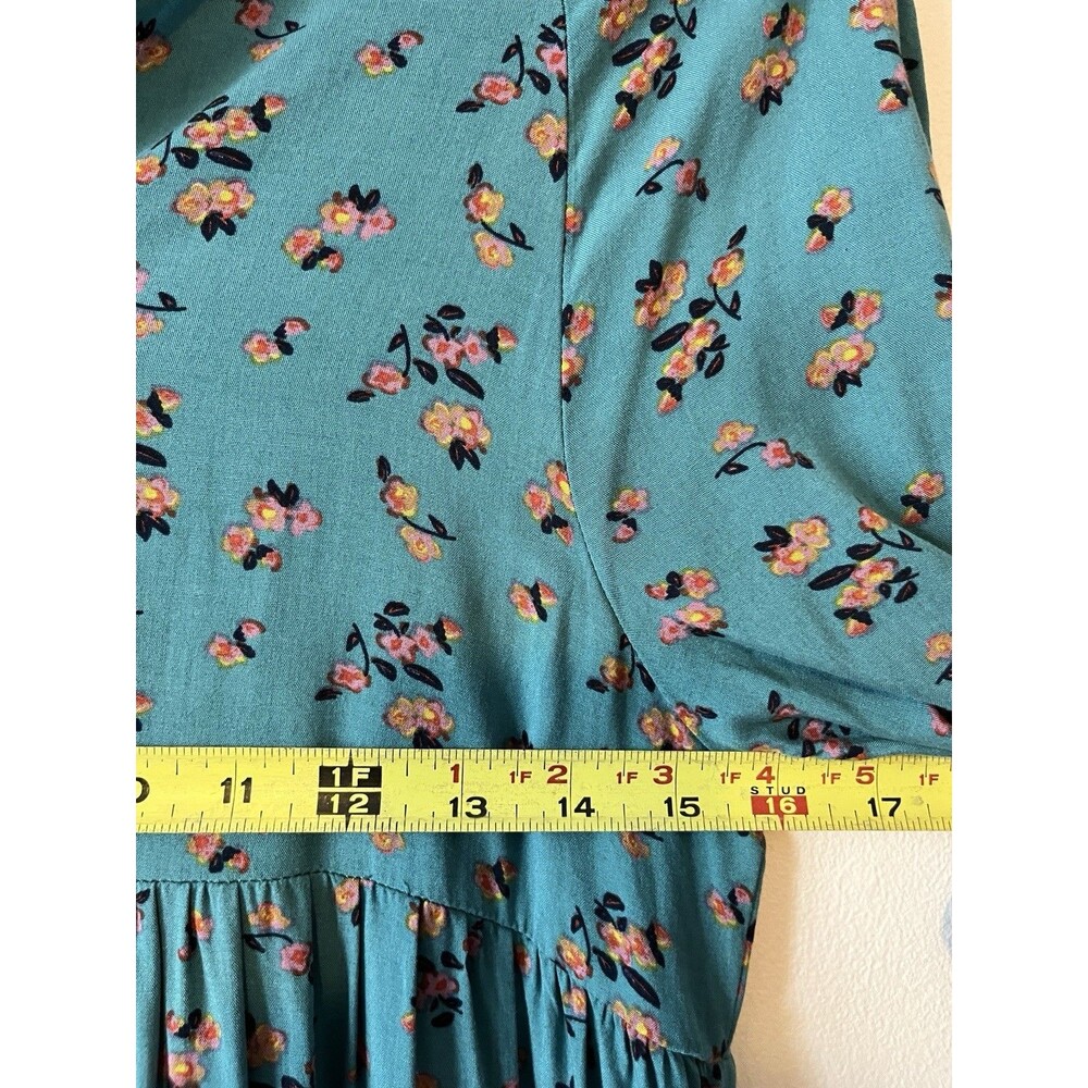 NATURAL LIFE Teal Floral Dress - Picture 4 of 9